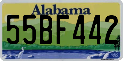 AL license plate 55BF442