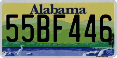 AL license plate 55BF446