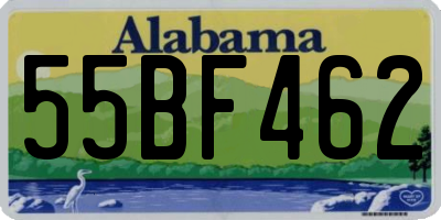 AL license plate 55BF462