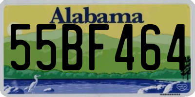 AL license plate 55BF464
