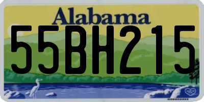 AL license plate 55BH215