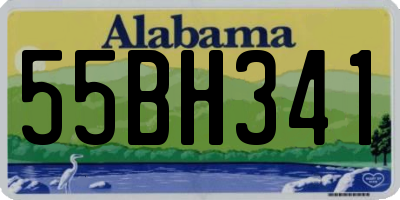 AL license plate 55BH341