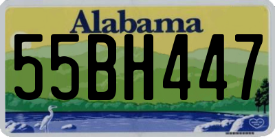 AL license plate 55BH447