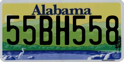 AL license plate 55BH558