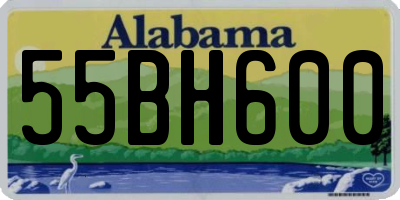 AL license plate 55BH600