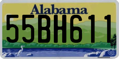 AL license plate 55BH611