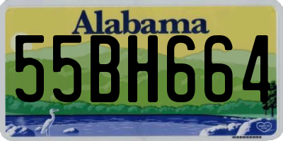 AL license plate 55BH664