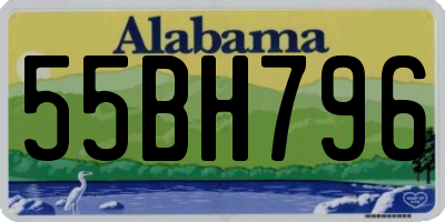AL license plate 55BH796