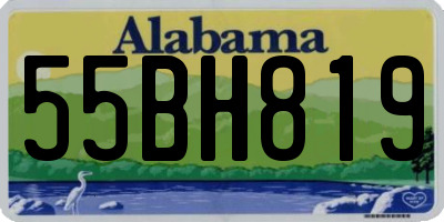 AL license plate 55BH819