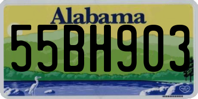 AL license plate 55BH903