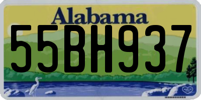 AL license plate 55BH937