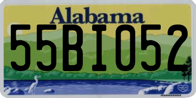 AL license plate 55BI052
