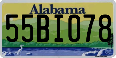 AL license plate 55BI078