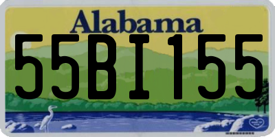 AL license plate 55BI155