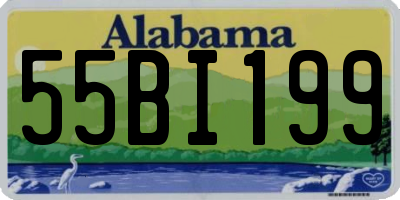 AL license plate 55BI199