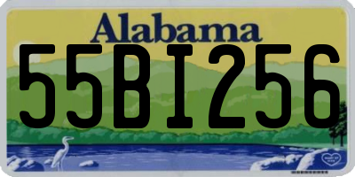 AL license plate 55BI256