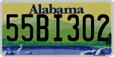 AL license plate 55BI302