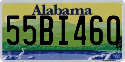 AL license plate 55BI460