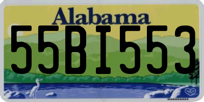 AL license plate 55BI553
