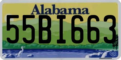 AL license plate 55BI663