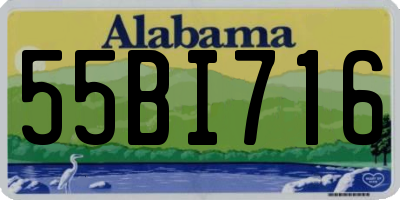 AL license plate 55BI716