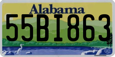 AL license plate 55BI863