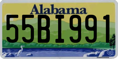 AL license plate 55BI991