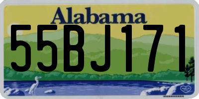 AL license plate 55BJ171