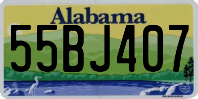AL license plate 55BJ407