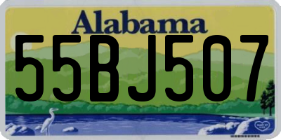 AL license plate 55BJ507