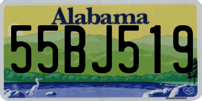 AL license plate 55BJ519