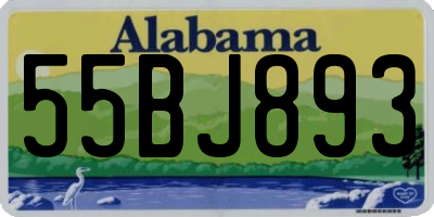 AL license plate 55BJ893