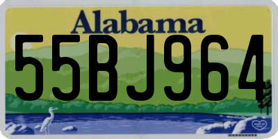 AL license plate 55BJ964