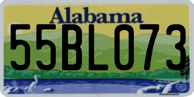 AL license plate 55BL073