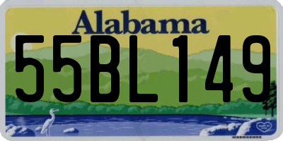 AL license plate 55BL149