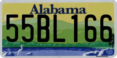 AL license plate 55BL166