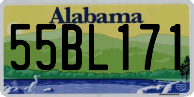 AL license plate 55BL171