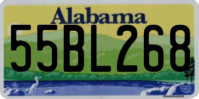 AL license plate 55BL268