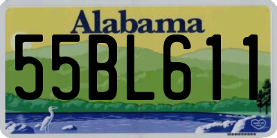 AL license plate 55BL611
