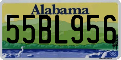 AL license plate 55BL956