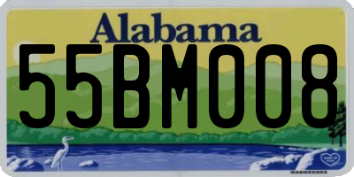 AL license plate 55BM008