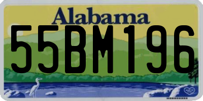 AL license plate 55BM196