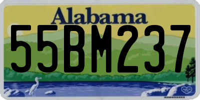 AL license plate 55BM237