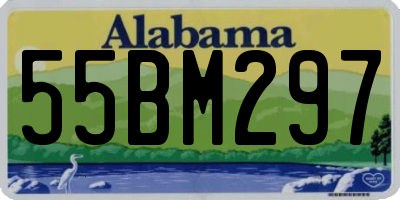 AL license plate 55BM297