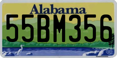 AL license plate 55BM356
