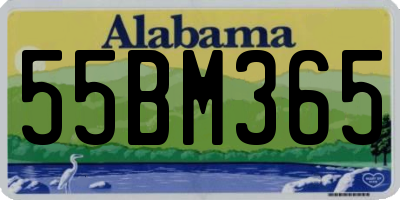 AL license plate 55BM365