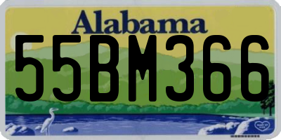 AL license plate 55BM366