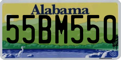 AL license plate 55BM550