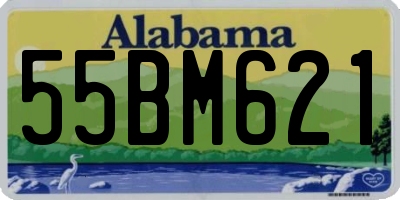 AL license plate 55BM621