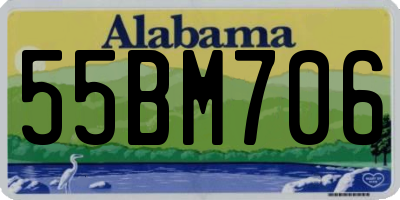 AL license plate 55BM706